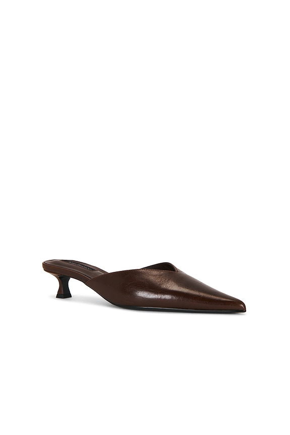 view 2 of 5 MULES CONNIE HEELED in Chocolate Vintage
