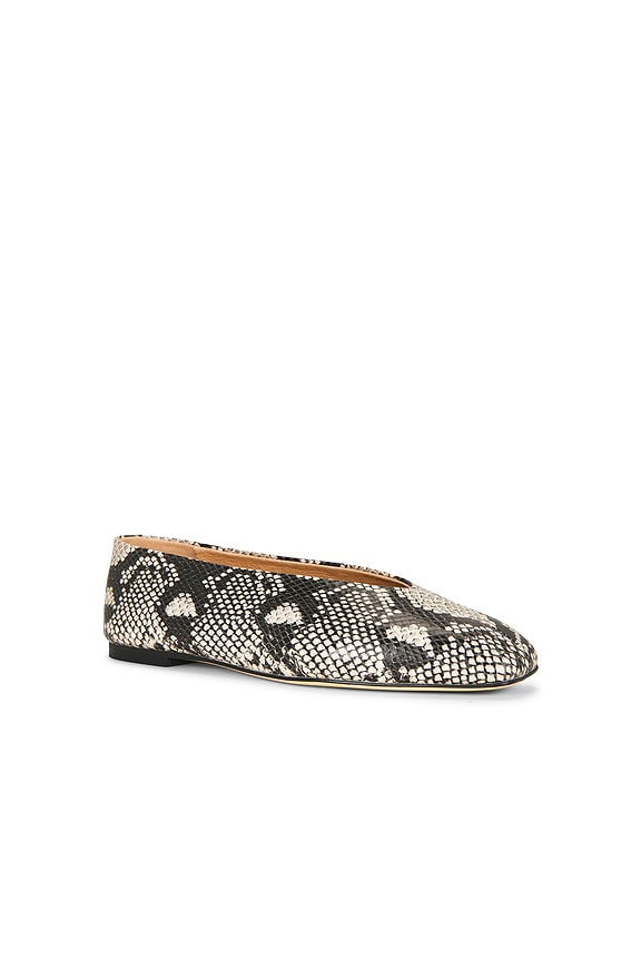 view 2 of 5 Bash Ballet Flat in Ecru Snake