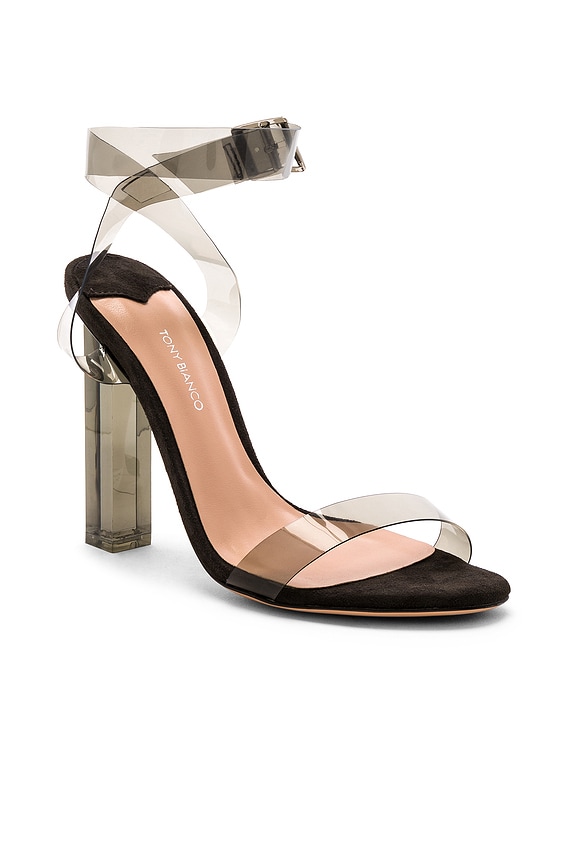 view 2 of 5 TACÓN KIKI in Smoke Vynalite & Licorice Kid Suede