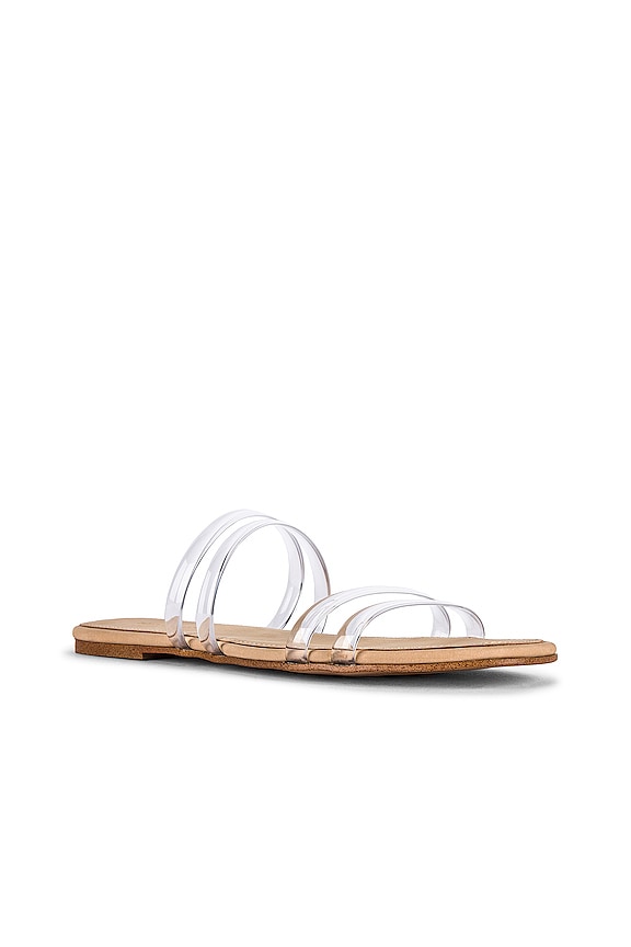 view 2 of 5 NU-PIED POSCH in Clear Vinalite & White