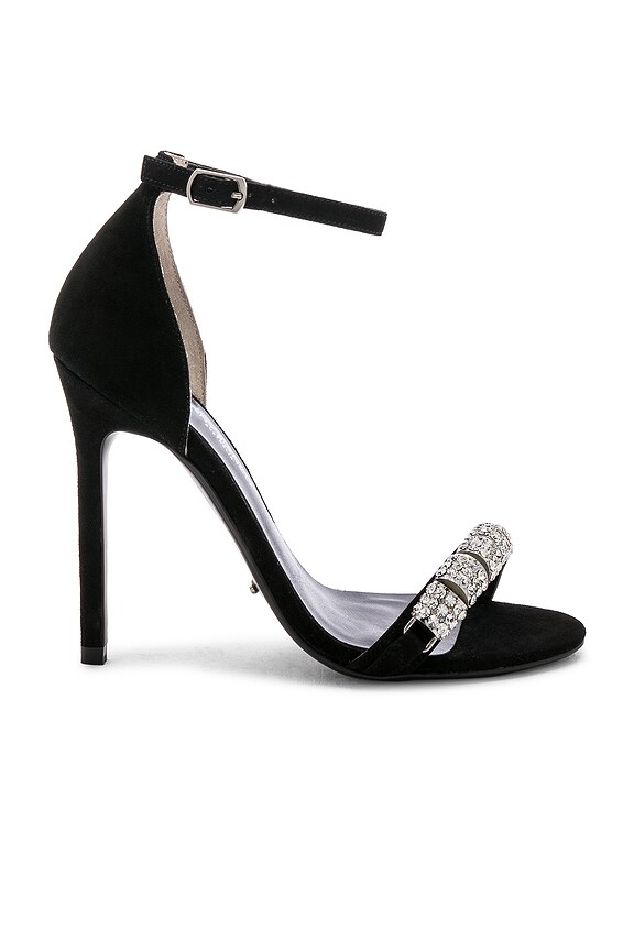 view 1 of 5 Krysta Heel in Black Kid Suede