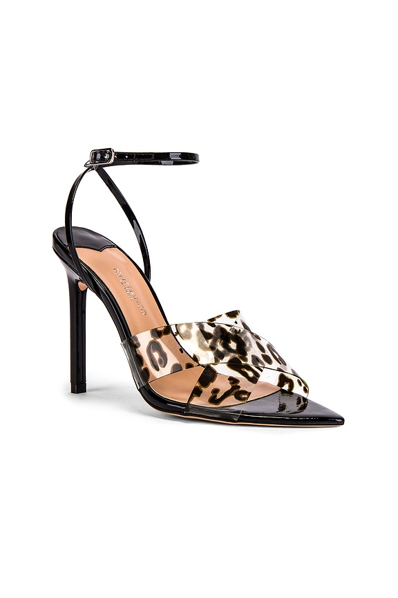 view 2 of 5 TACÓN MEEKA in Leopard Vynalite & Black Patent
