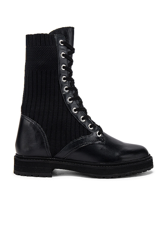 Tony Bianco Gem Boot in Black Roma & Black Sock REVOLVE