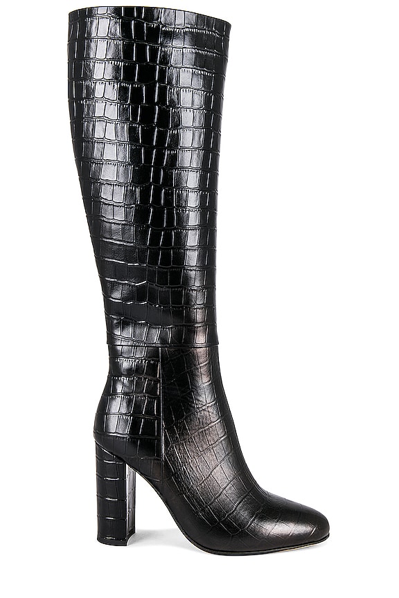 view 1 of 5 BELLEZ HEELED 부츠 in Black Croc