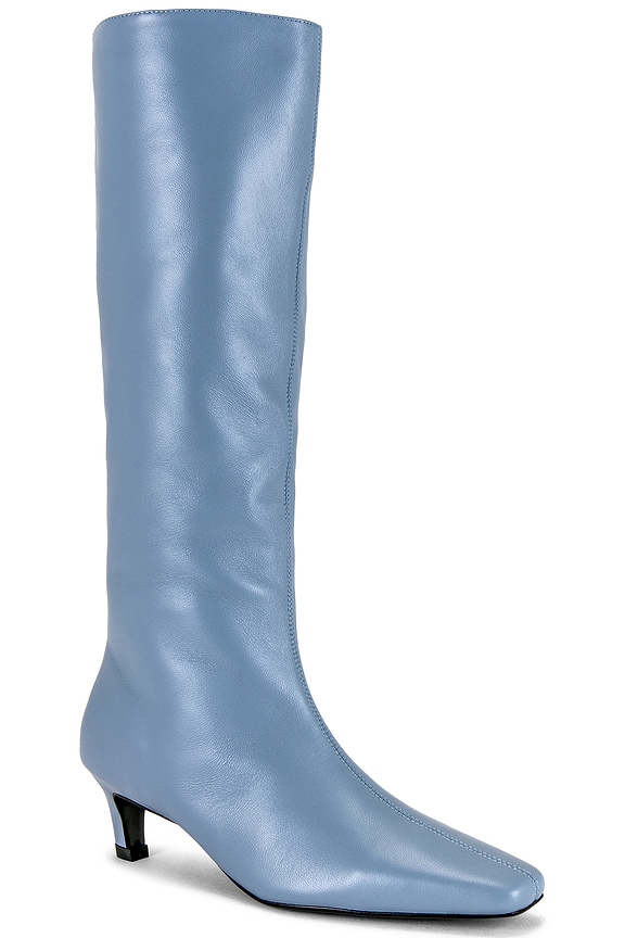 view 2 of 5 Vixon Heeled Boot in Steel Nappa