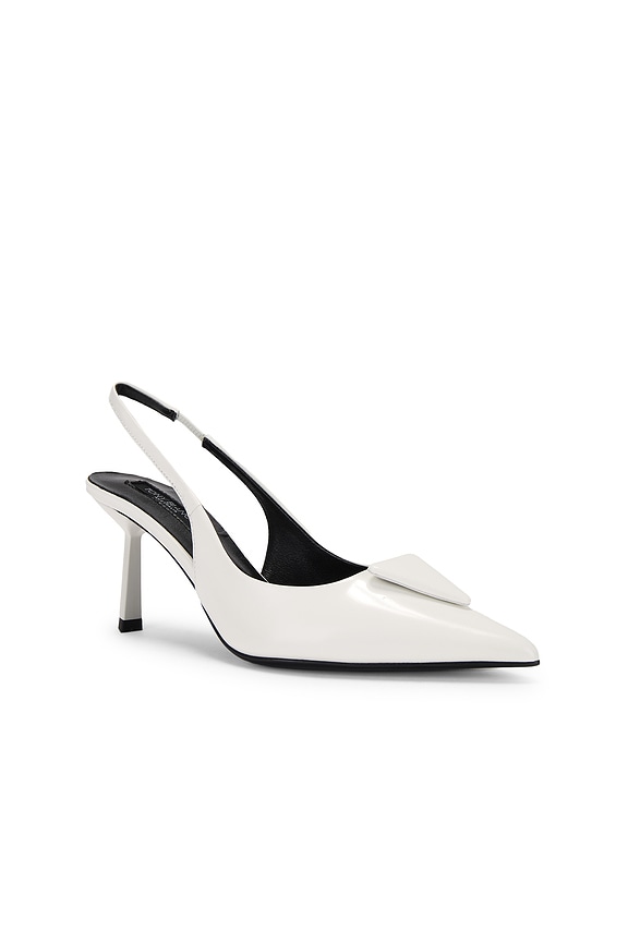view 2 of 5 Bertie Slingback Pump in White Hi Shine