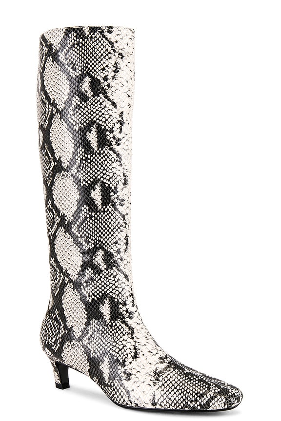 view 2 of 5 Vixon Heeled Boot in Ecru Snake