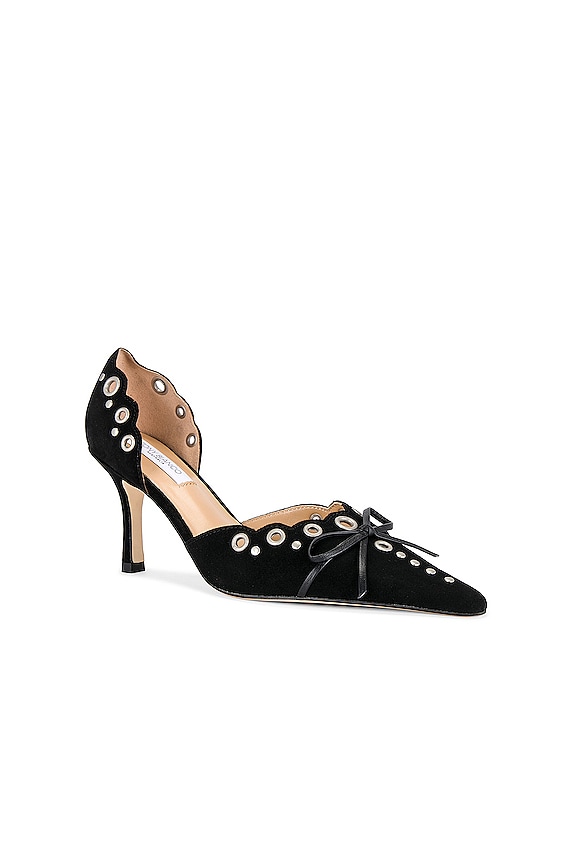 view 2 of 5 Safari Heel in Black Suede