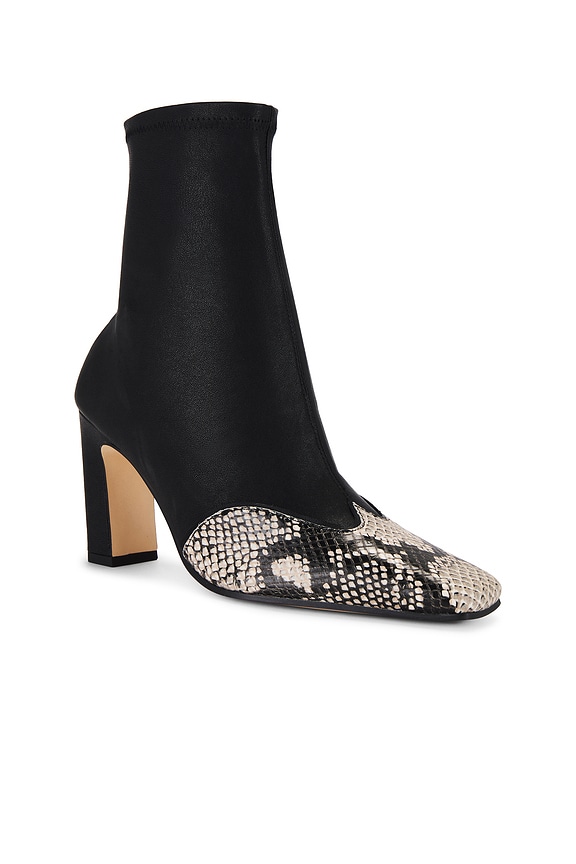 view 2 of 5 Soho Boot in Black Souple & Ecru Snake