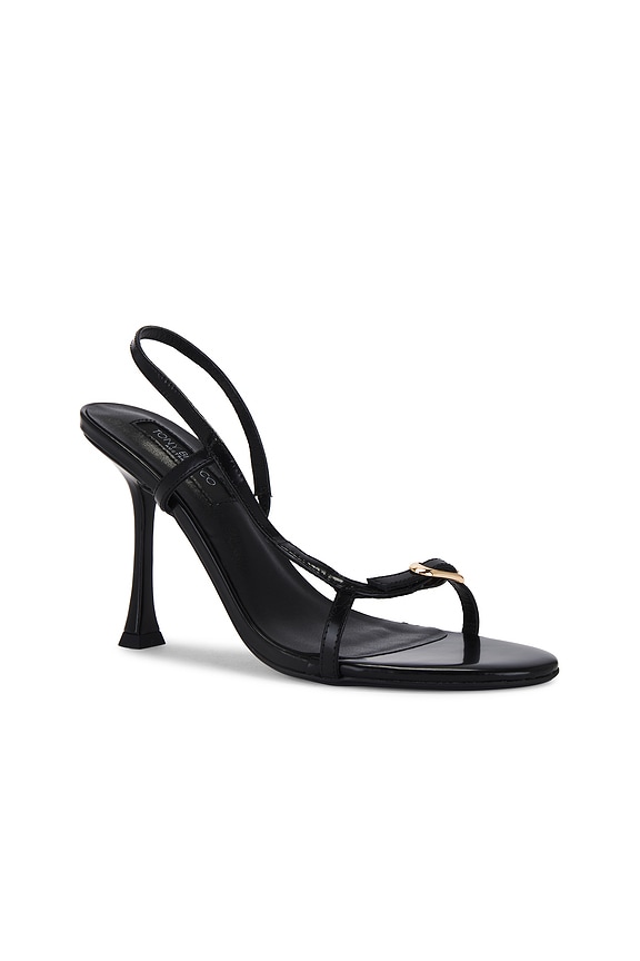 view 2 of 5 Lush Sandal in Black Hi Shine