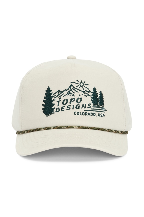 view 1 of 2 CASQUETTE MOUNTAIN SCENE in Bone White
