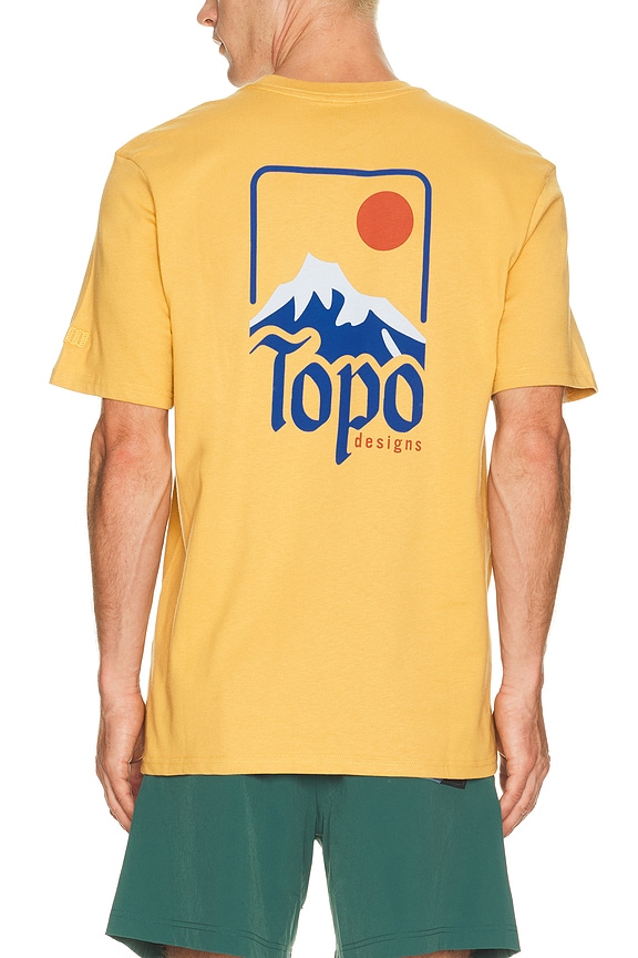 view 2 of 5 Peak Tee in Goldenrod