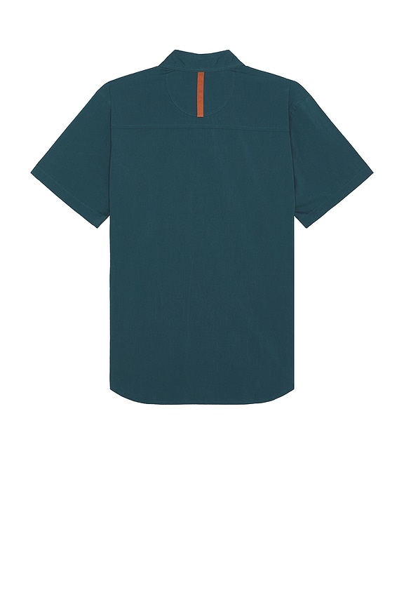 view 2 of 3 Global Short Sleeve Shirt in Pond Blue