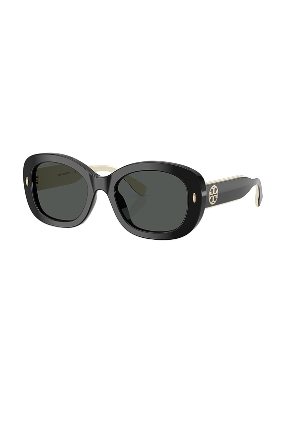 view 2 of 3 Rectangular Sunglasses in Black