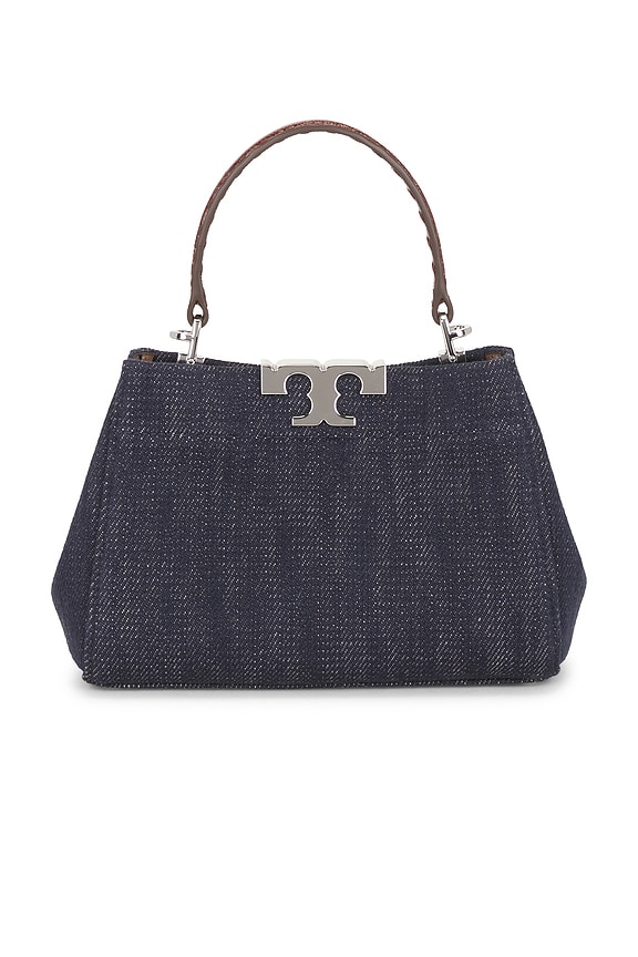 view 2 of 5 Eleanor Denim Mini Satchel Bag in Midnight