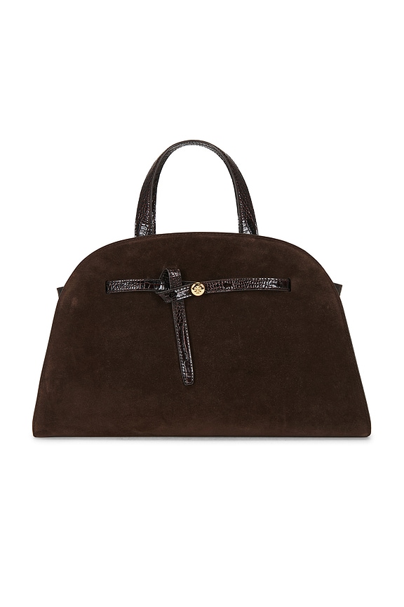 view 2 of 5 Romy Suede Bauletto Bag in Dark Cocoa