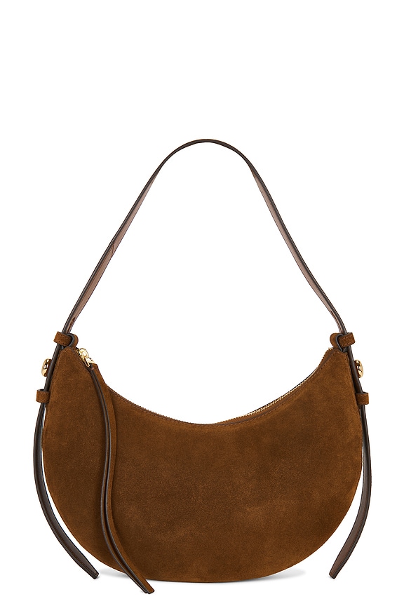 view 2 of 5 Romy Suede Half Moon Bag in Caramel