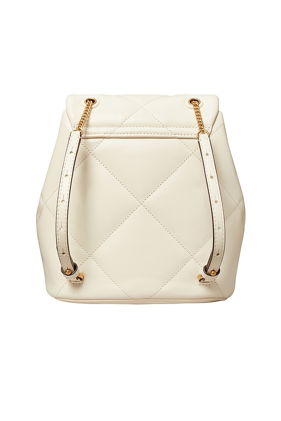view 2 of 5 Kira Diamond Quilt Small Backpack in Warm White