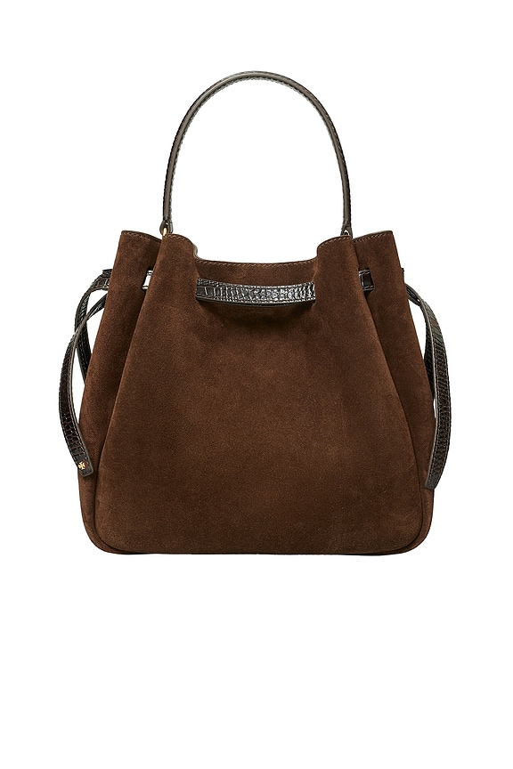 view 2 of 5 Romy Suede Bucket Bag in Dark Cocoa