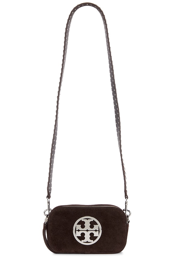view 1 of 4 Miller Suede Mini Crossbody Bag in Shadow Oak