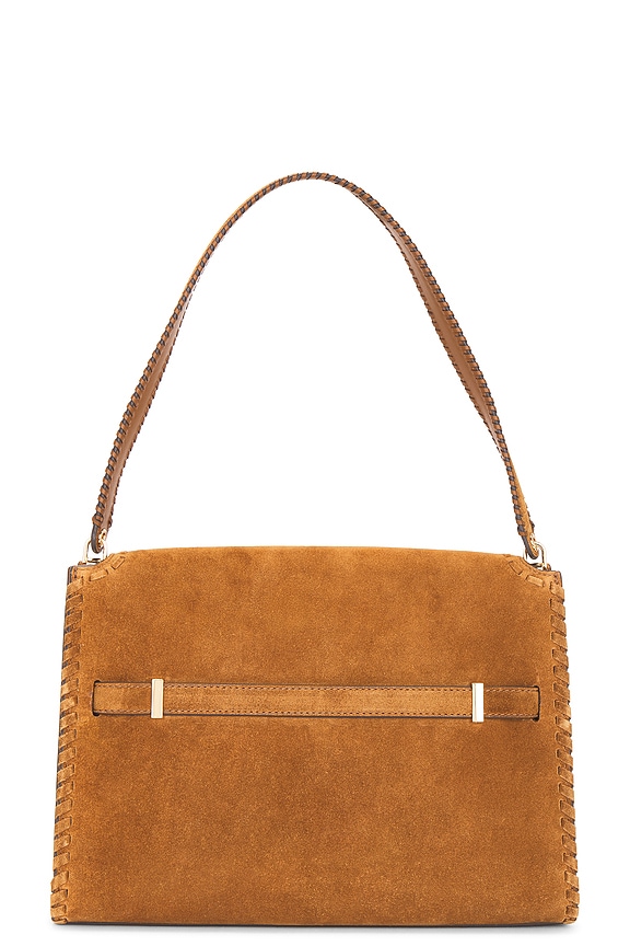 view 2 of 4 Lee Radziwill Petite Suede Fringe Mini Top Handle Bag in Wild Tobacco