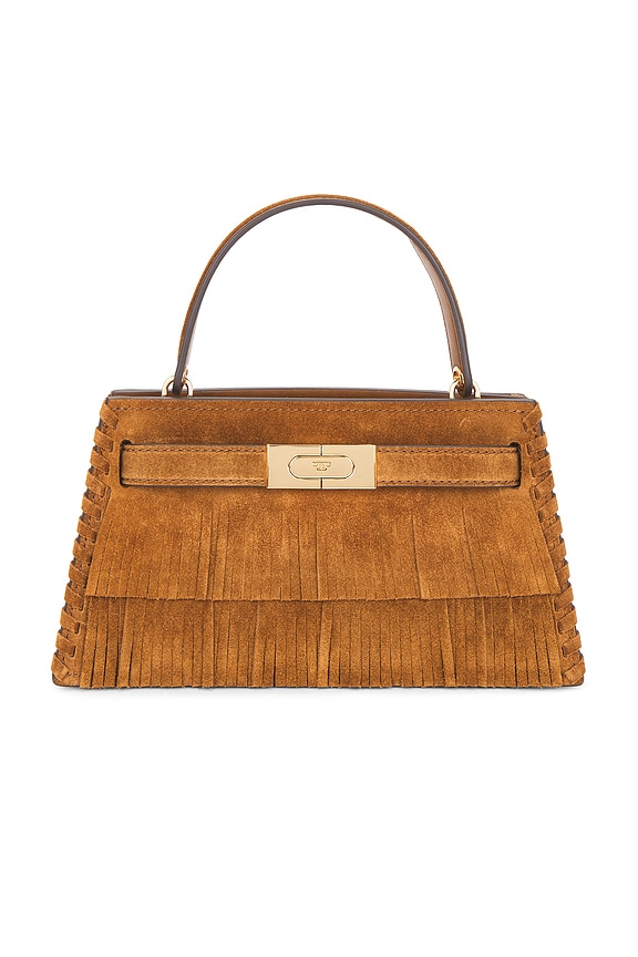 view 2 of 5 Lee Radziwill Fringe Mini Top Handle Bag in Wild Tobacco