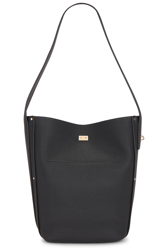 view 2 of 4 Lock Slim Bucket Bag in Black