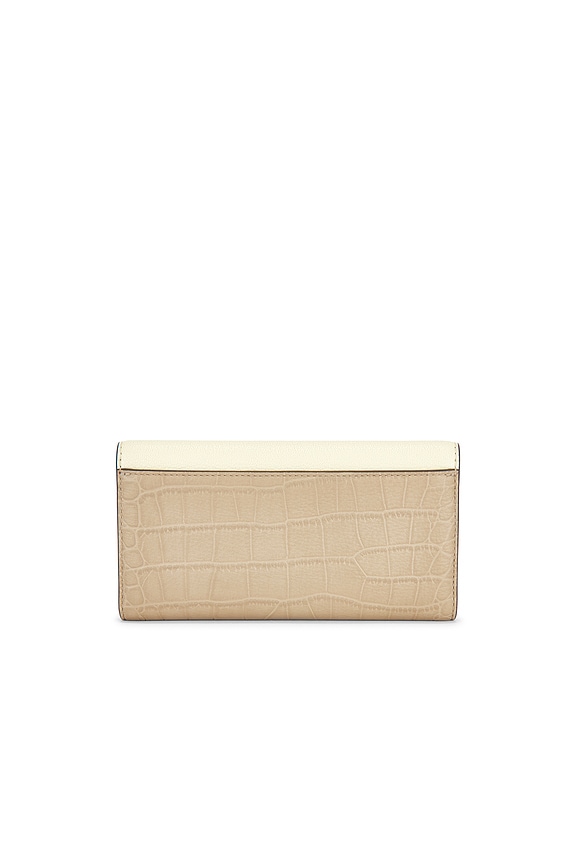 view 2 of 4 Color Block Envelope Long Wallet in Soft Custard Multi