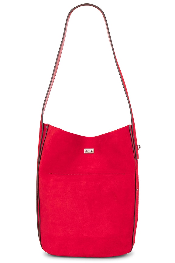 view 2 of 4 SAC SEAU SUEDE SLIM HOBO in Toucan Red