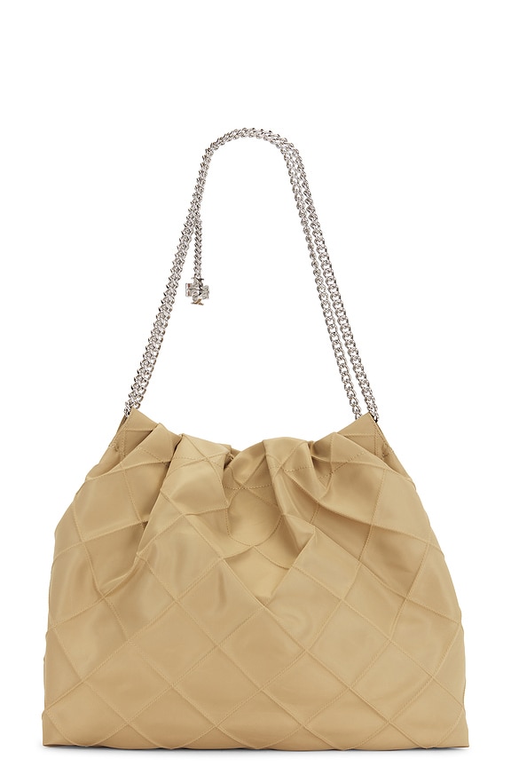 view 1 of 4 Fleming Nylon Hobo Bag in Praline