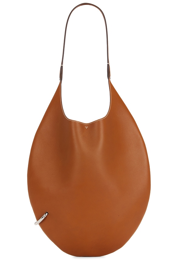 view 1 of 4 Pierced Soft Bag in Aged Tan