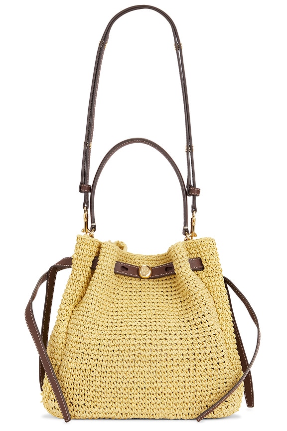 view 1 of 6 Romy Straw Bucket Bag in Natural