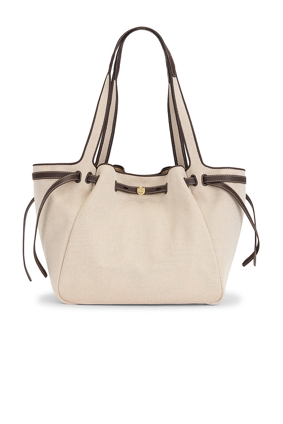 view 1 of 4 Romy Canvas Tote in Dusty Almond & Bianco White