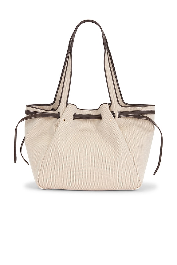 view 2 of 4 Romy Canvas Tote in Dusty Almond & Bianco White