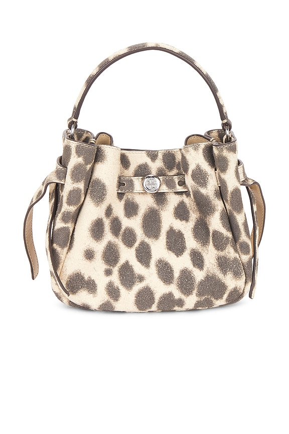 view 2 of 5 BOLSO HEBILLA ROMY SUEDE MINI in Cheetah Spots