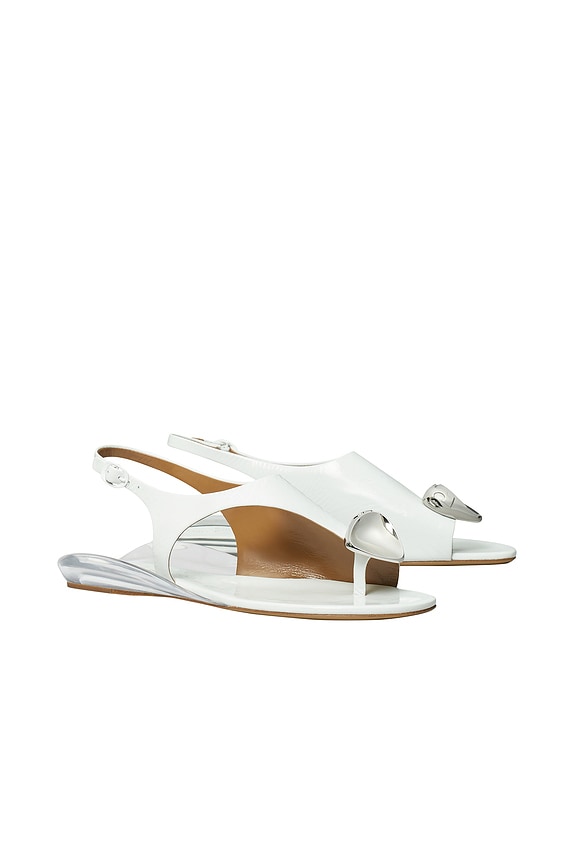view 2 of 4 Patos Slingback Sandal in Bianco & Silver