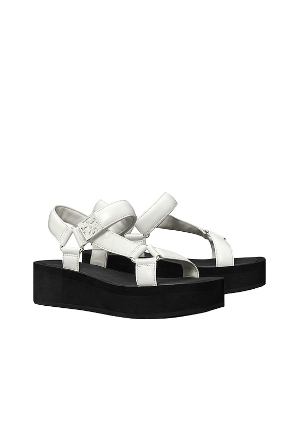 view 2 of 4 Mellow Platform Sandal in Optic White & Perfect Black