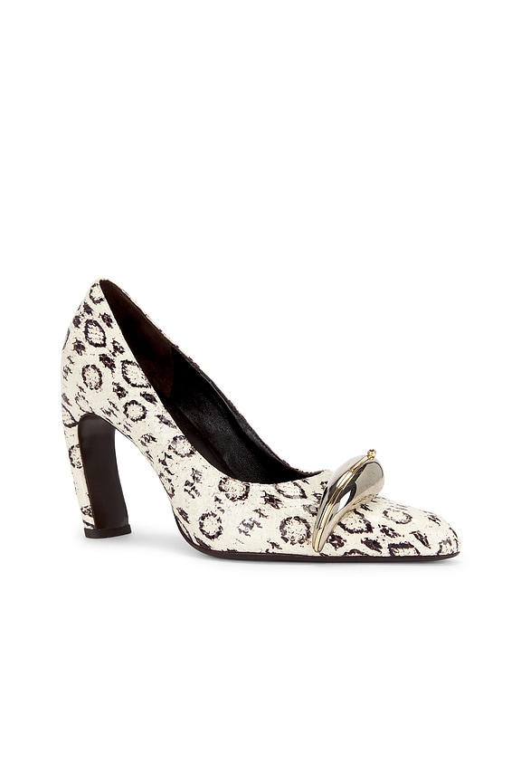 view 2 of 5 Pierced XL Heel in Black & White Roccia