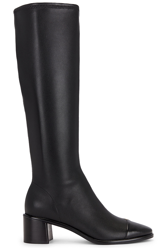 view 1 of 5 Cap Toe Knee High Boot in Perfect Black
