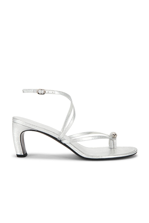 view 2 of 5 SANDALIA PIERCED STRAPPY HEEL in Silver