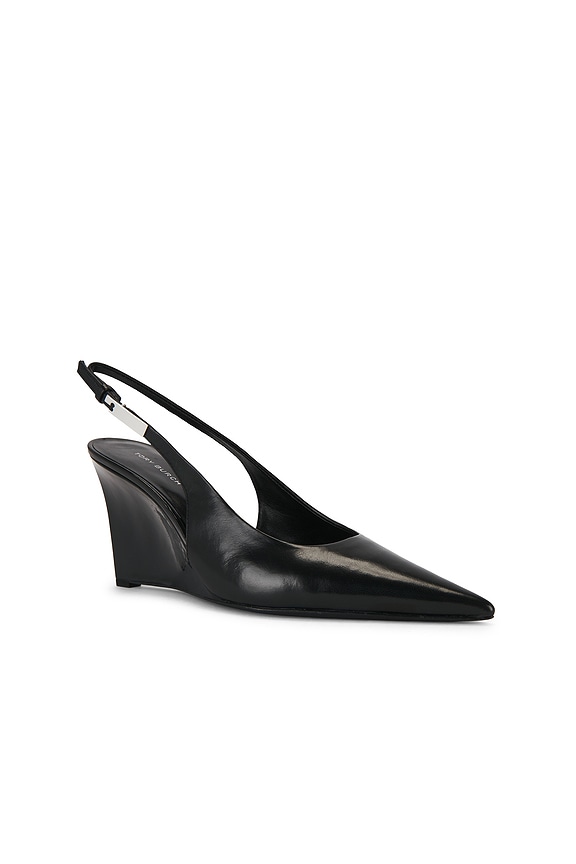 view 2 of 5 TACÓN GIGI SLINGBACK WEDGE in Perfect Black