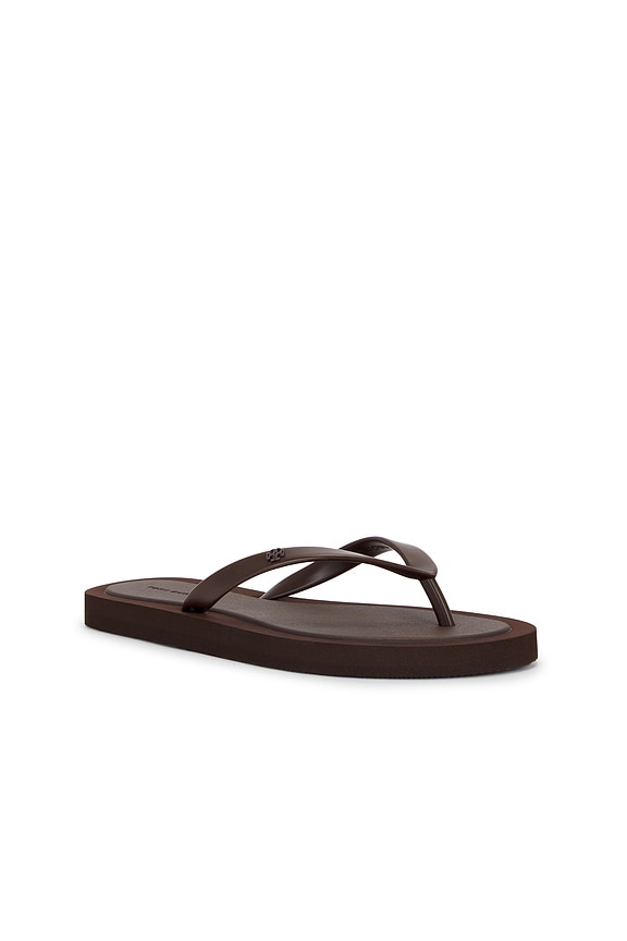 view 2 of 5 Kira Padded Flip Flop in Dark Cocoa