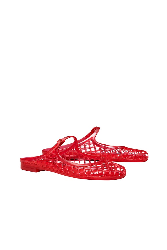 view 2 of 4 ZAPATO PLANO MELLOW MARY JANE JELLY in Red Volcano