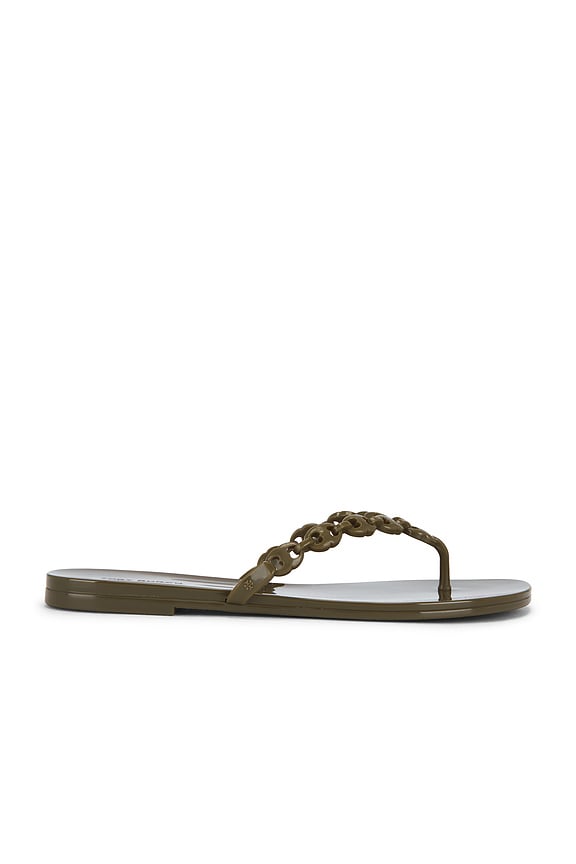 view 1 of 5 Gemini Link Jelly Flip Flop in Moss Rock