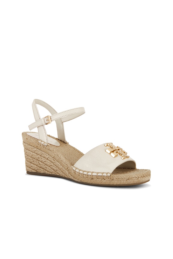 view 2 of 5 ALPARGATA ELEANOR WEDGE in Light Cream & Gold