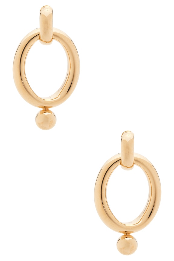 view 2 of 3 PENDIENTES LARGOS AMARA in Gold