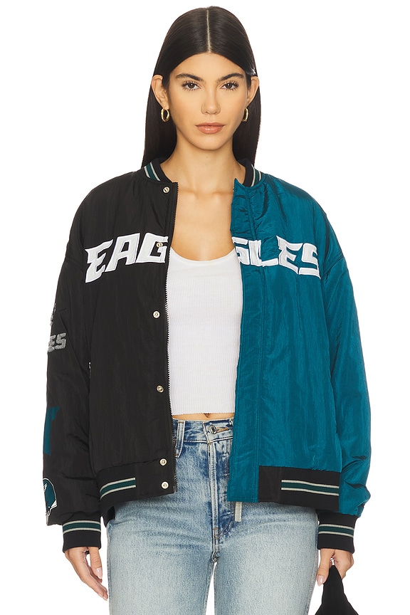view 2 of 6 x REVOLVE Eagles Multi Logo Bomber in Black & Green