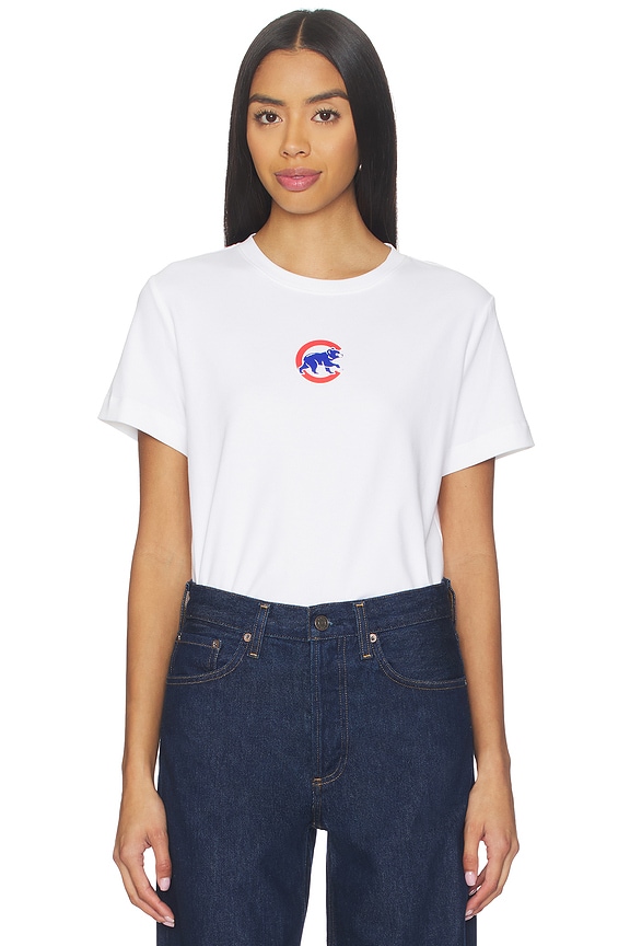 view 1 of 4 x REVOLVE Chicago Cubs Basic Logo Tee in White