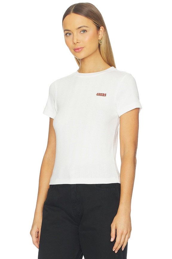 view 2 of 4 x REVOLVE 49ers Pointelle Baby Tee in White