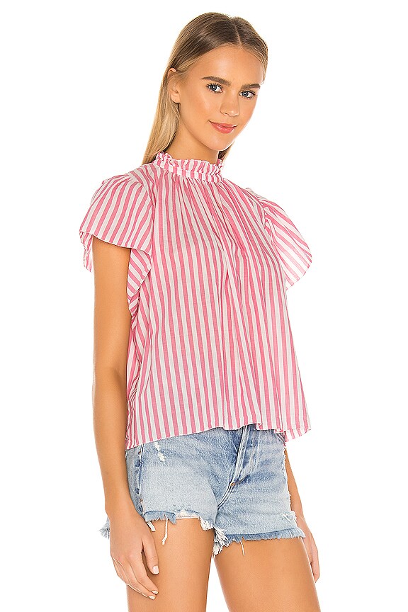 view 2 of 4 Carla Shirt in Pink Stripe